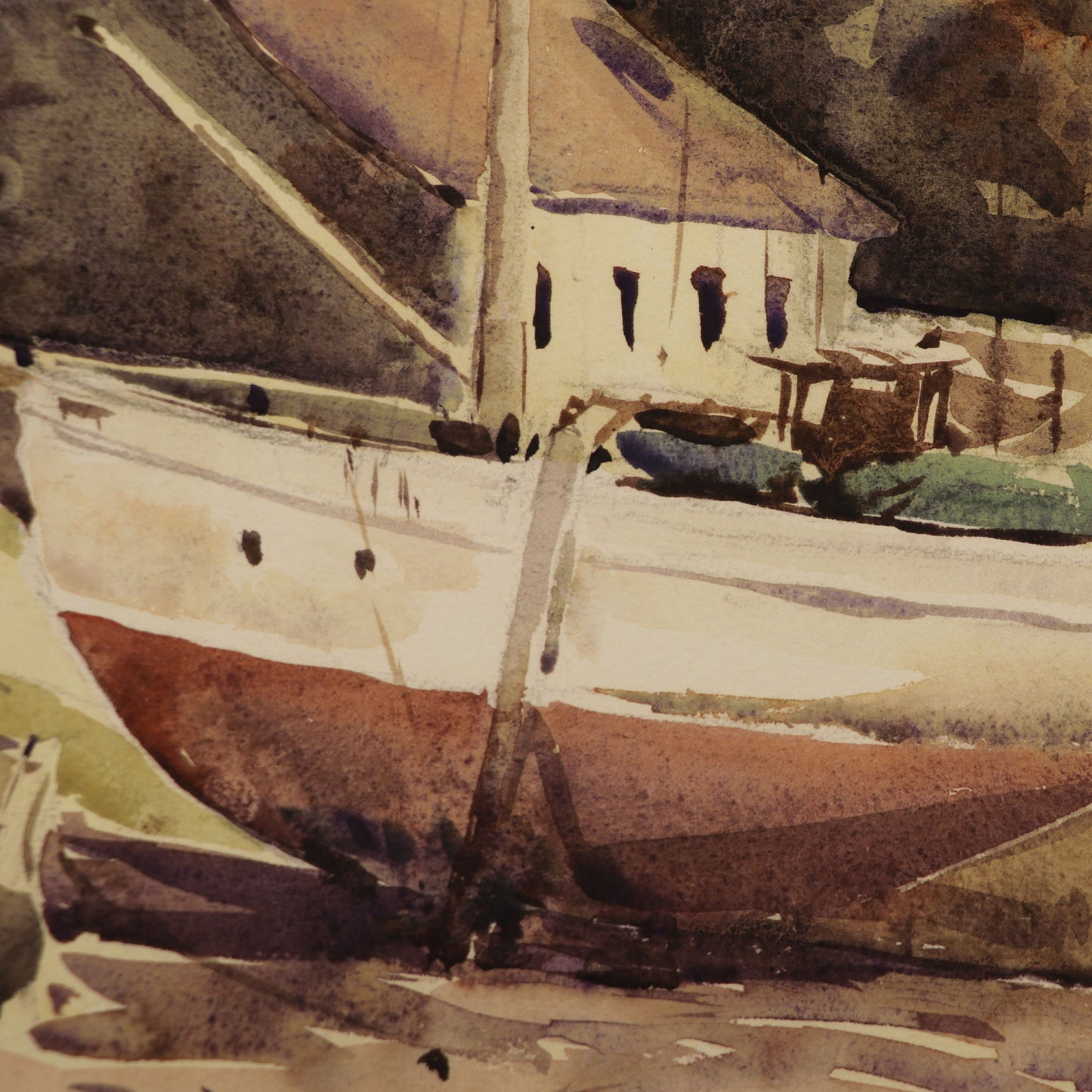 'Autumn Moorings' Fine Art Print