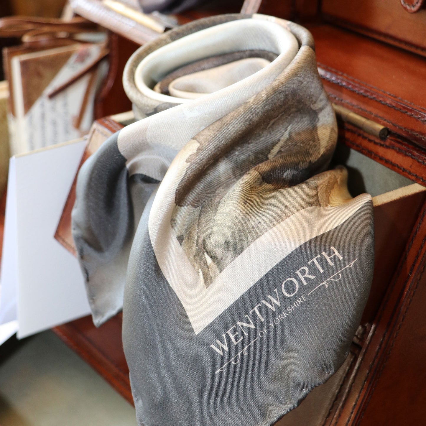 'The Turn in the Road' Silk Scarf