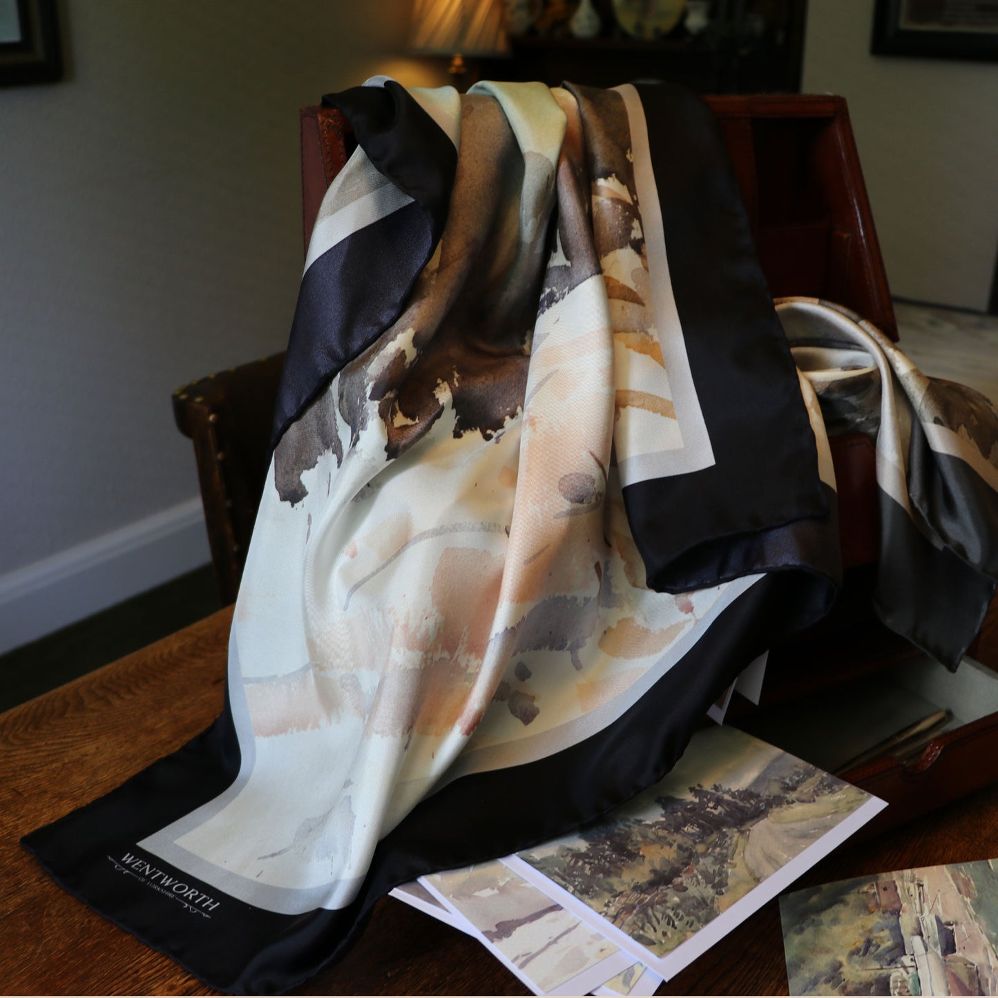 'A Bracing Afternoon' Silk Scarf