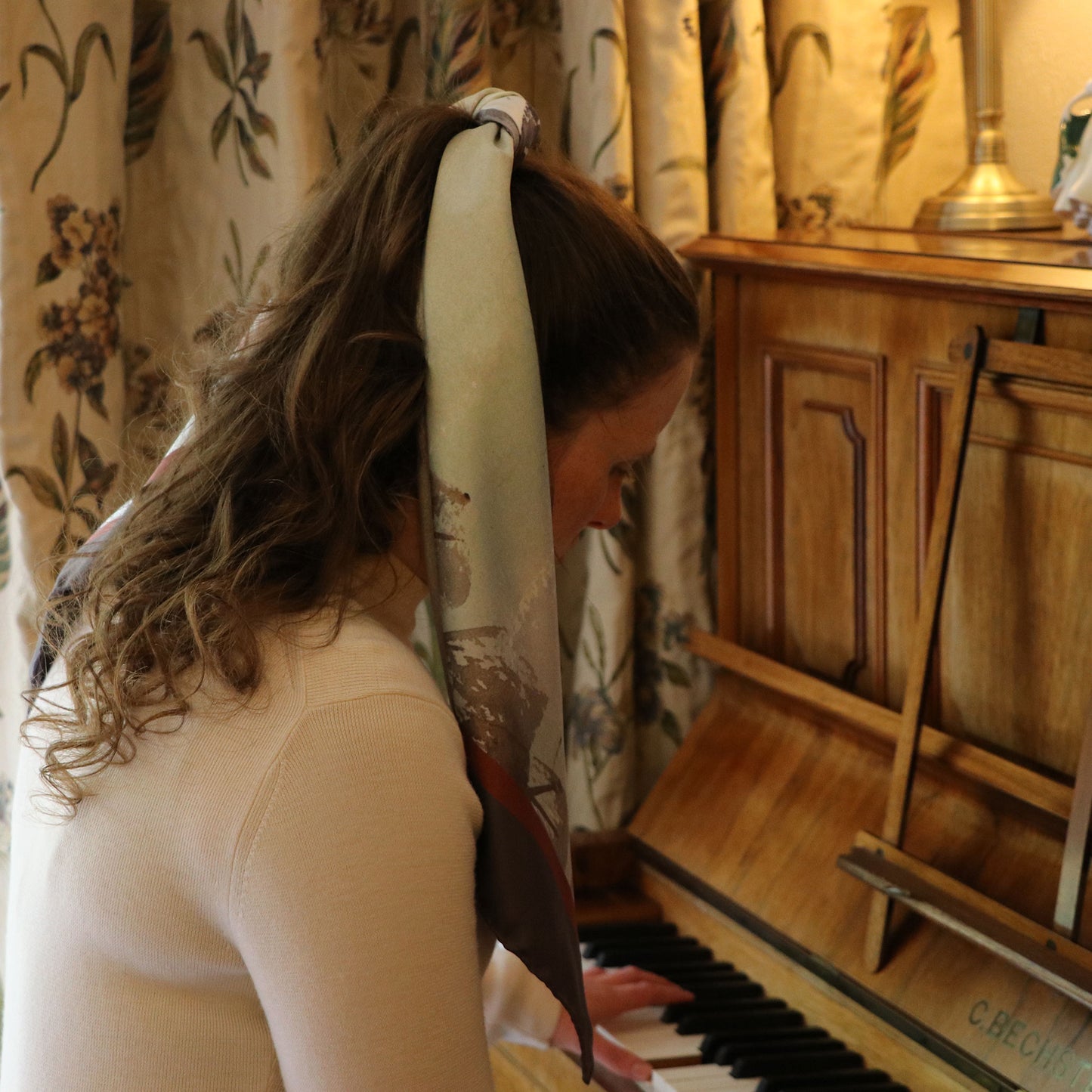 'A Bracing Afternoon' Silk Scarf