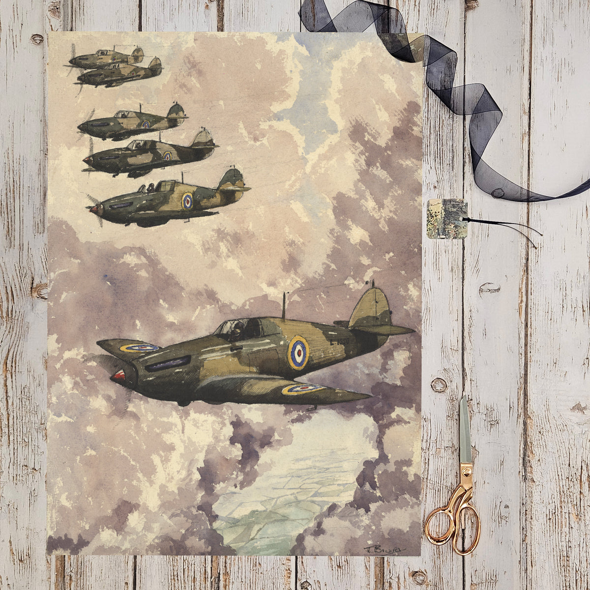 'Treble One Over Northolt' Gift Wrap & Tag