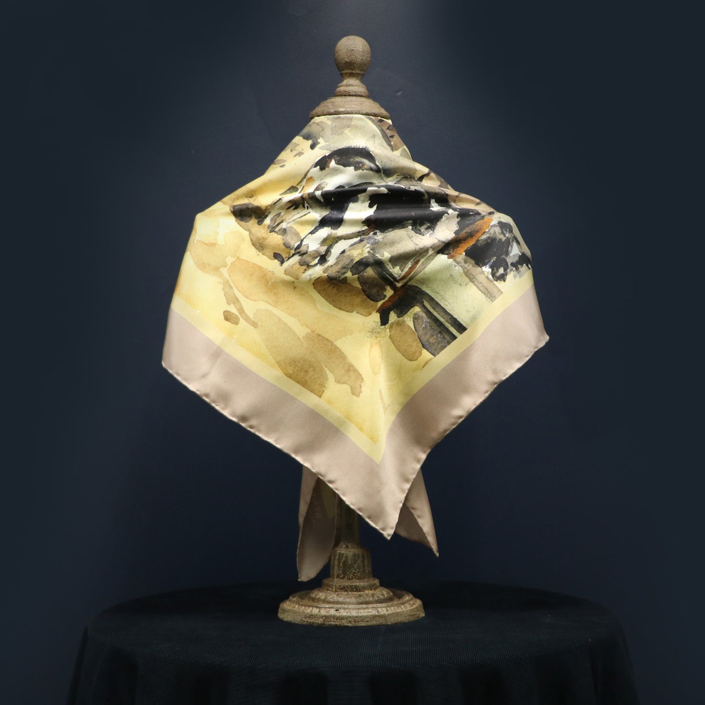 Home at Last' Silk Scarf: Dusky Rose & Sunkissed Sands
