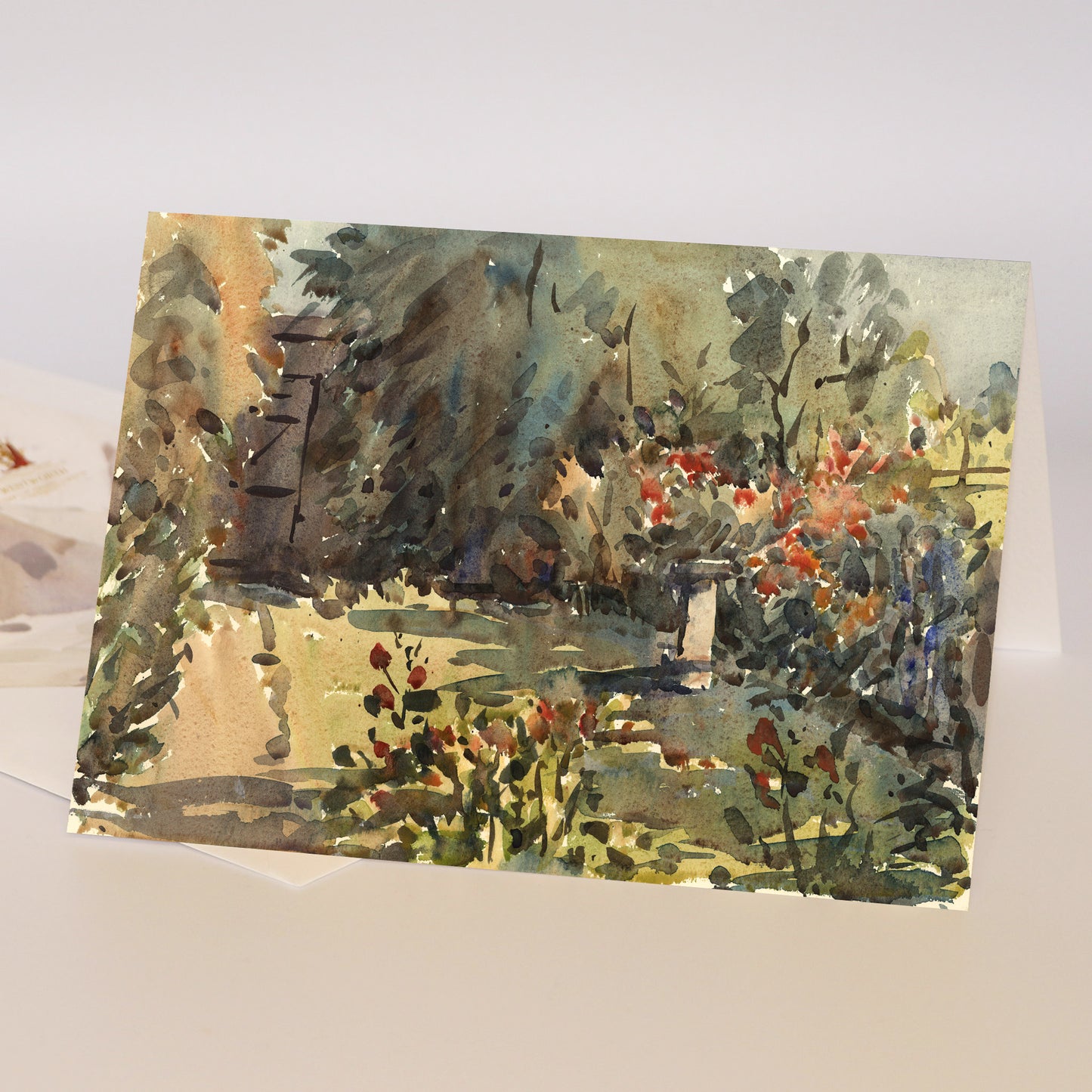 'The Artist's Garden' Fine Art Greetings Card