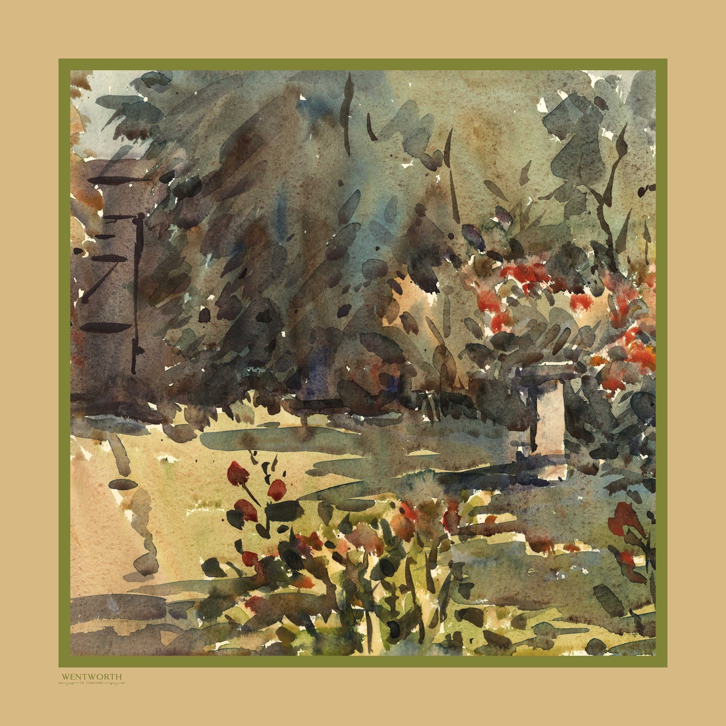 The Artist's Garden' Silk: Sunkissed Sands & Wild Pear