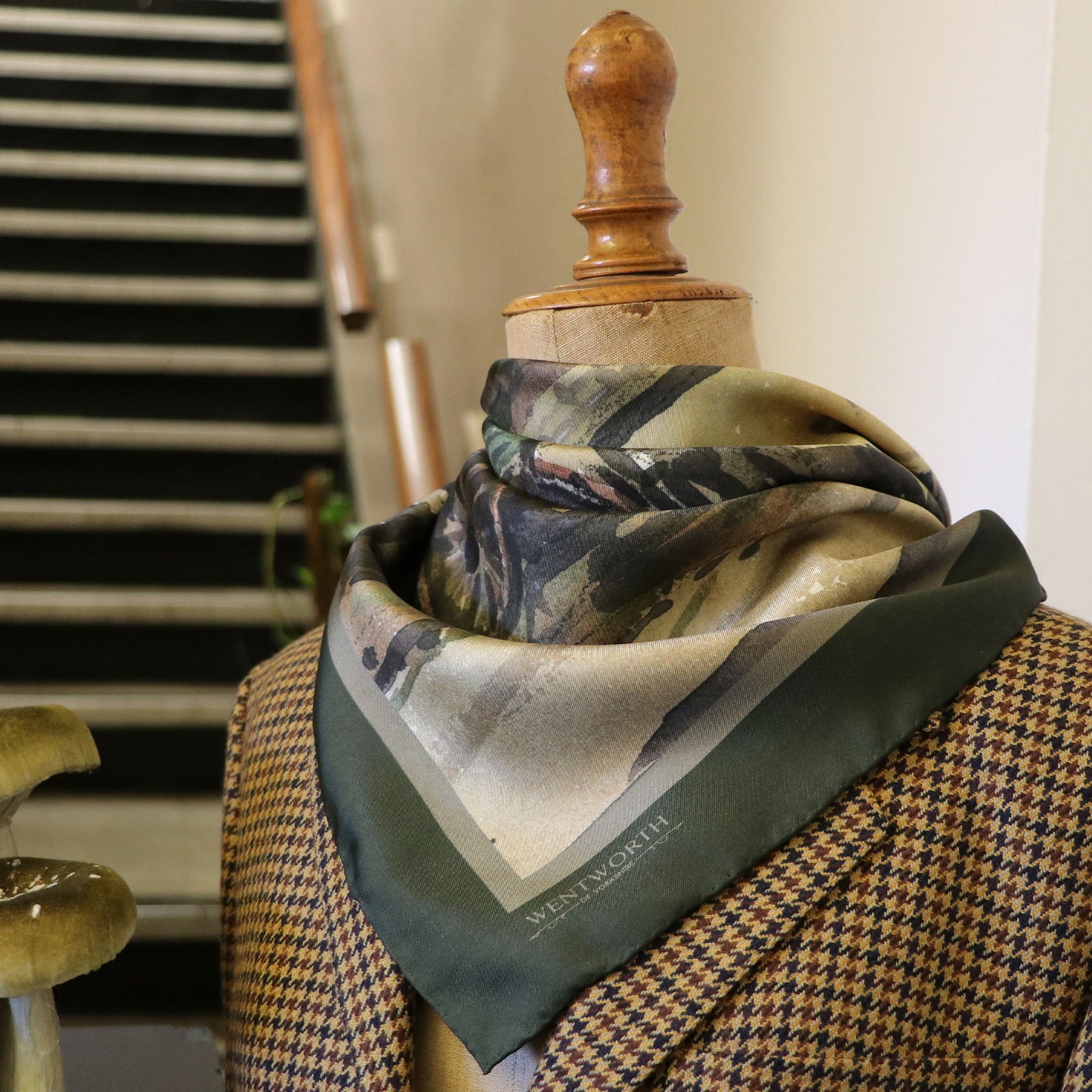 'A Quiescent Evening' Silk Scarf: Hunter & Misty Fell