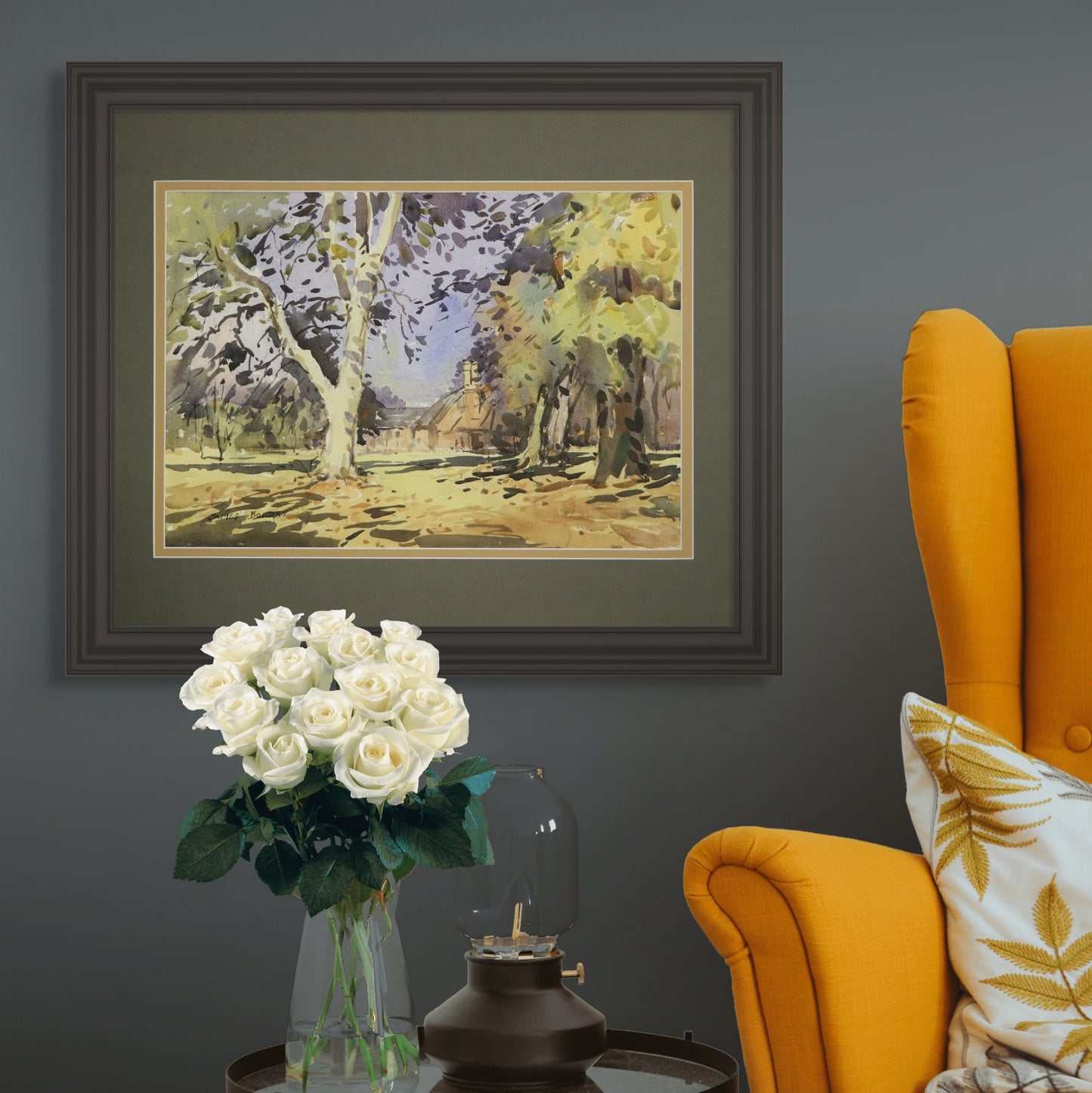 'Autumn Evening at the Hall' Fine Art Print