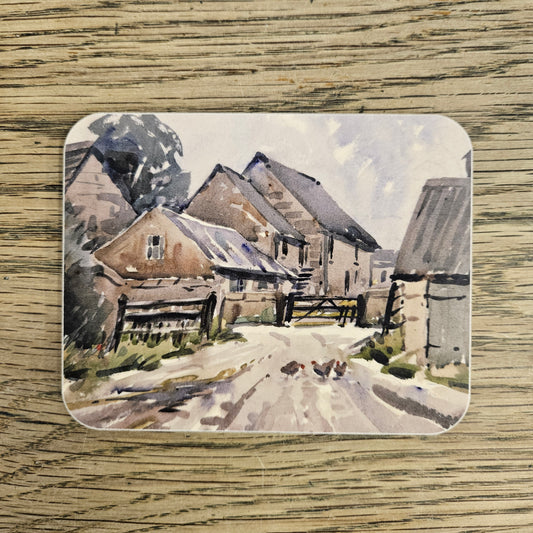 'The Hens' Welcome' Melamine Coaster