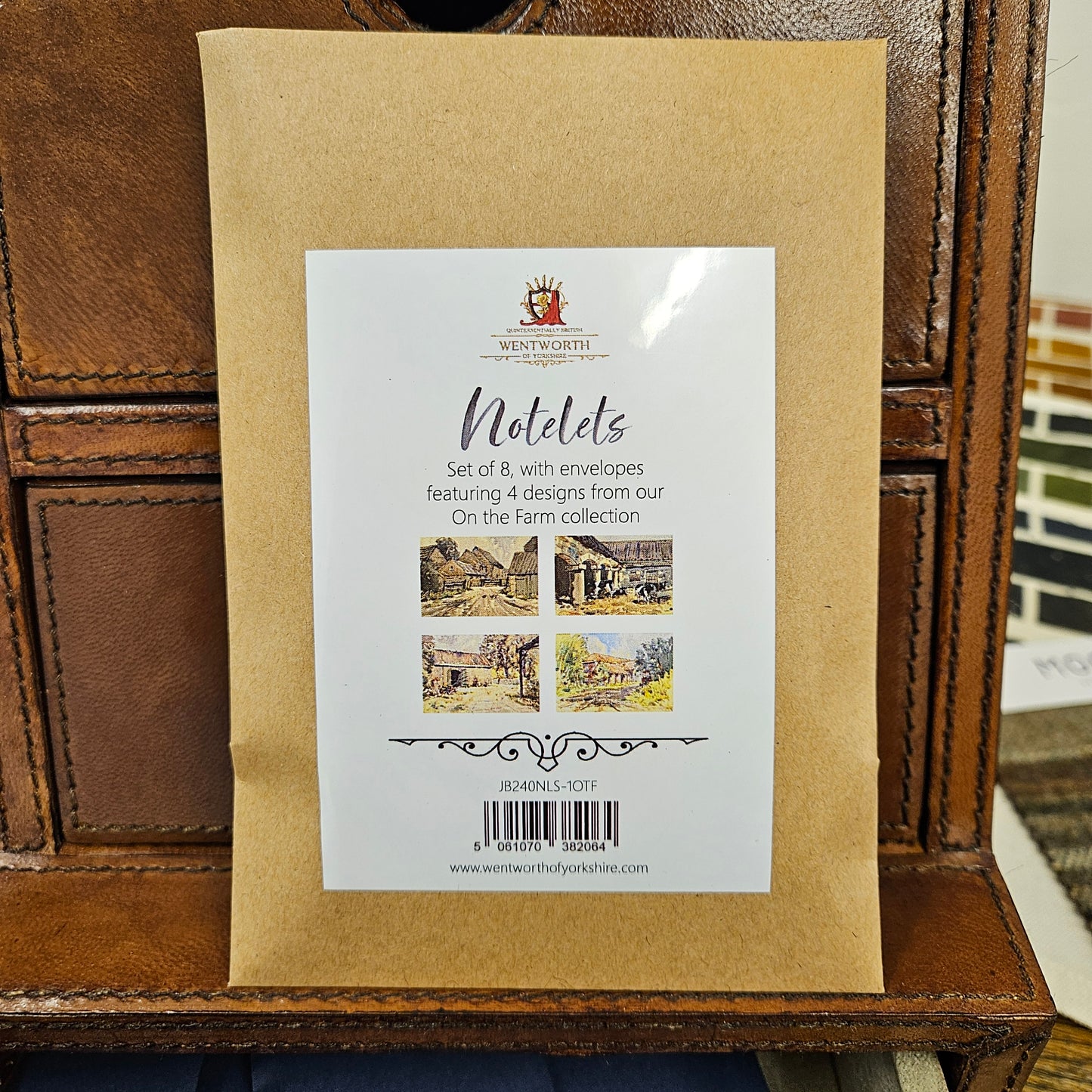 'On the Farm' Notelets, Set 8, with envelopes
