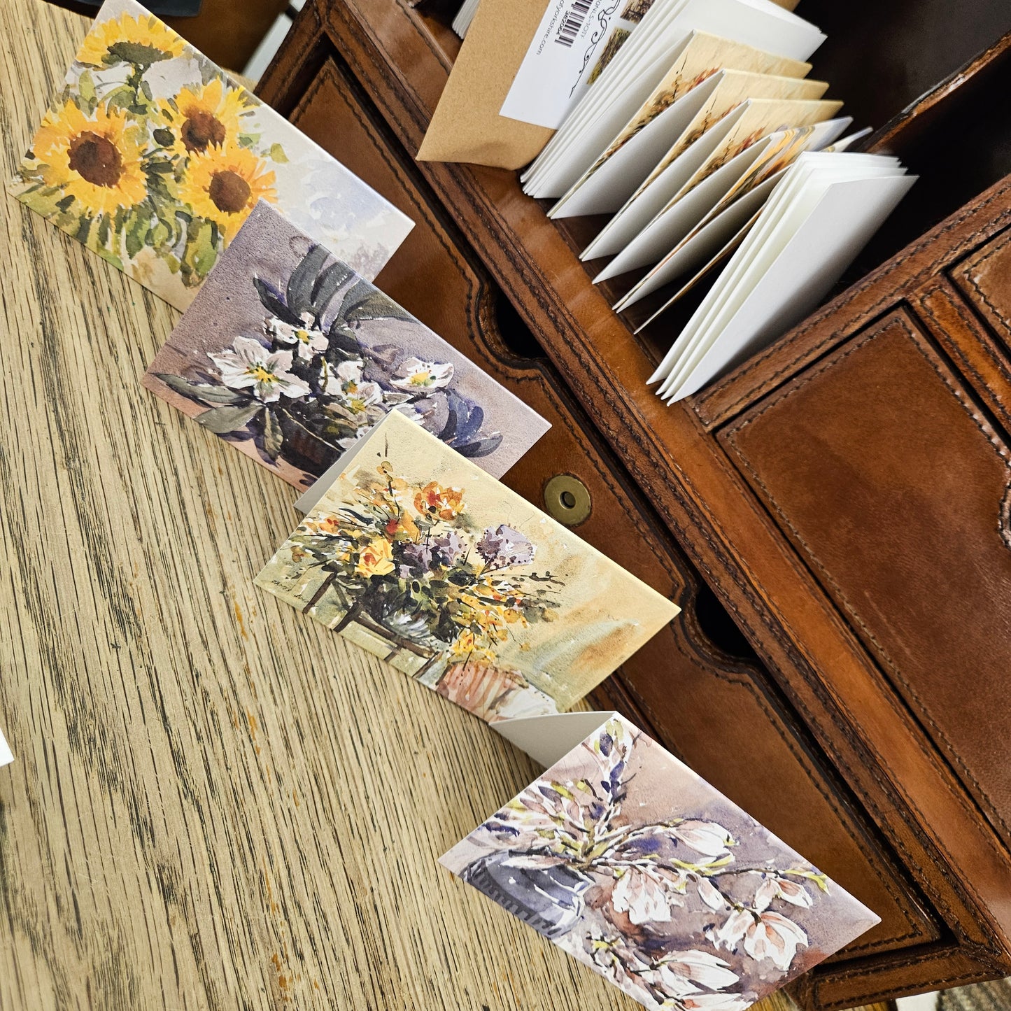 'In Full Bloom' Notelets, Set 8, with envelopes