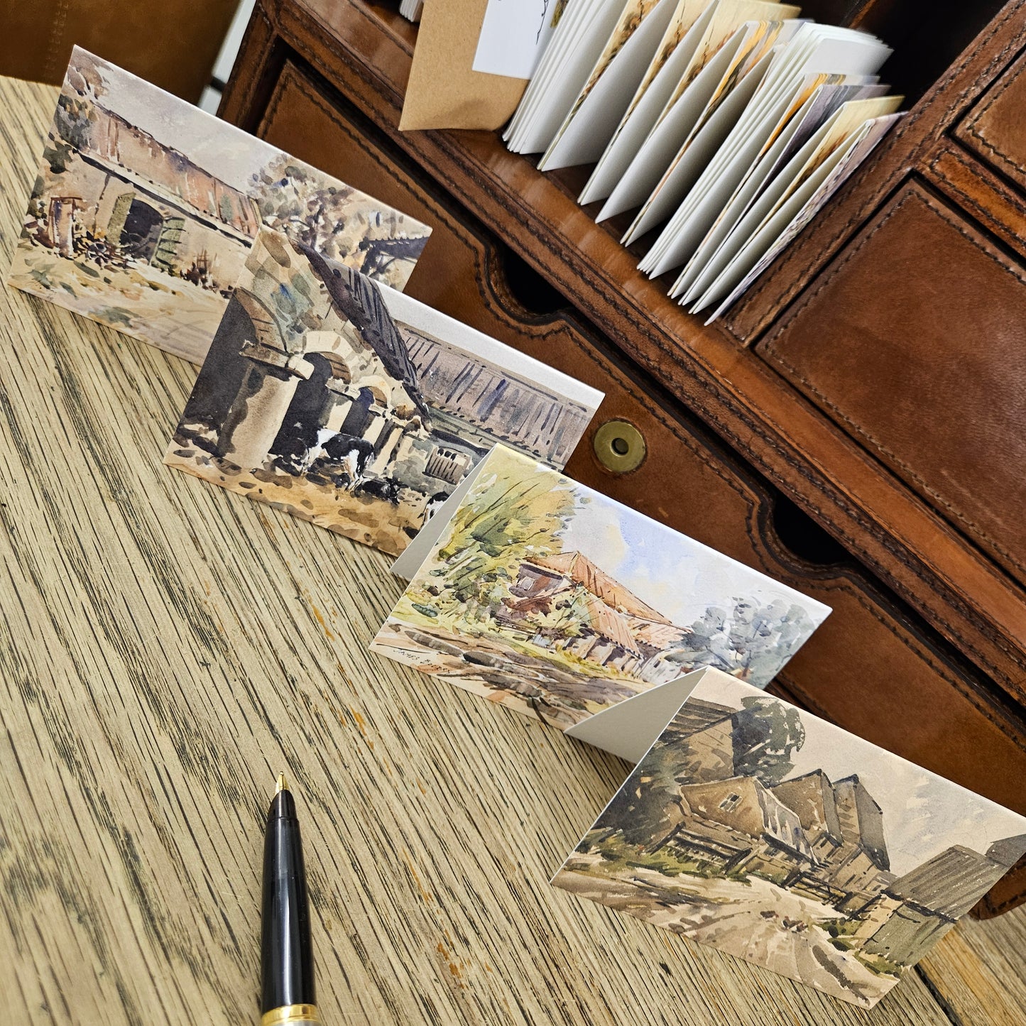 'On the Farm' Notelets, Set 8, with envelopes