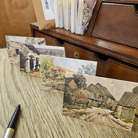 'On the Farm' Notelets, Set 8, with envelopes