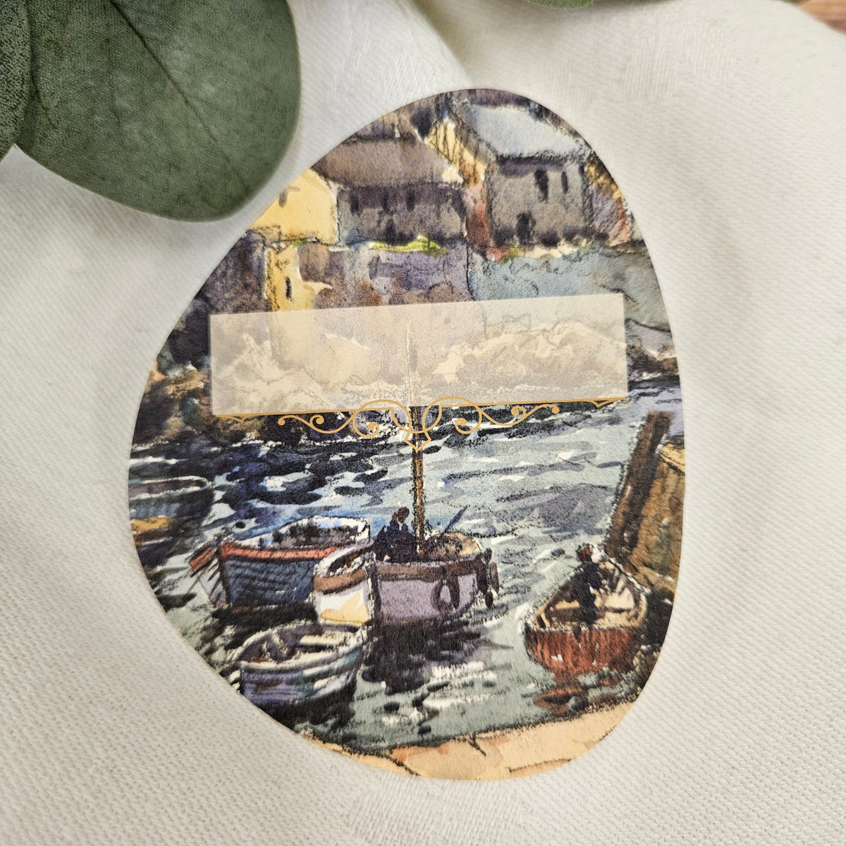 'Leaving the Harbour' Place Card