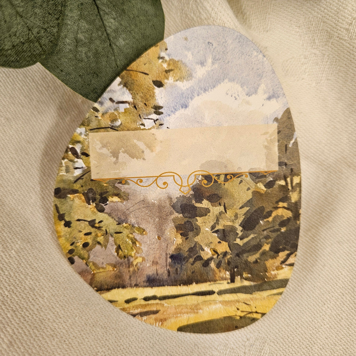 'Summer Turns to Autumn' Place Card
