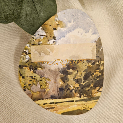 'Summer Turns to Autumn' Place Card