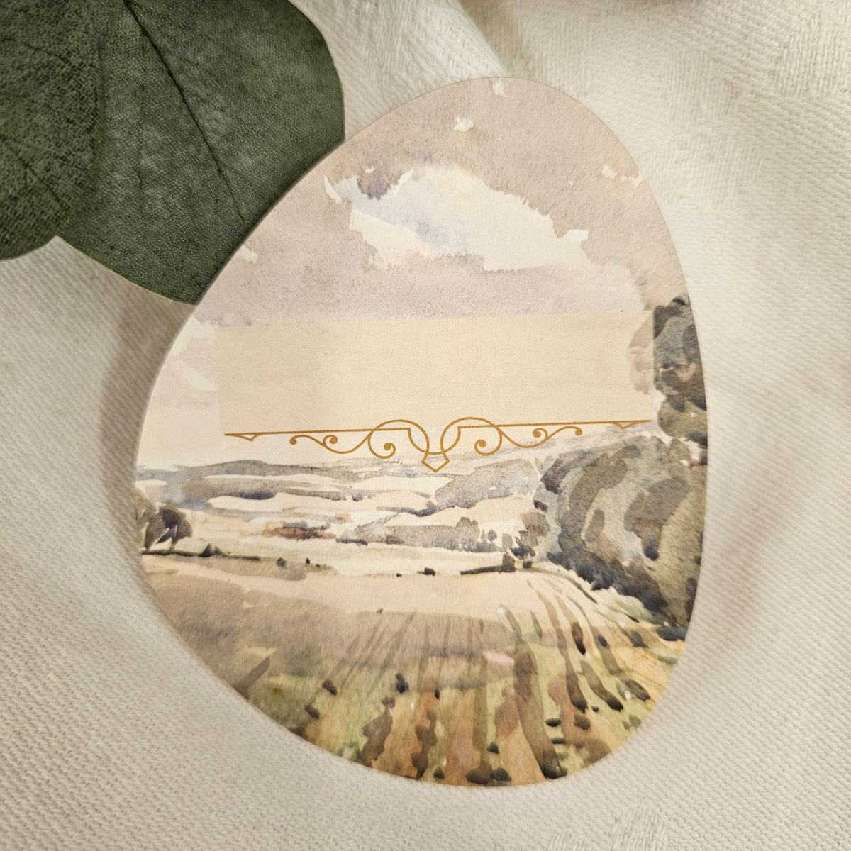 'The Ploughed Field' Place Card