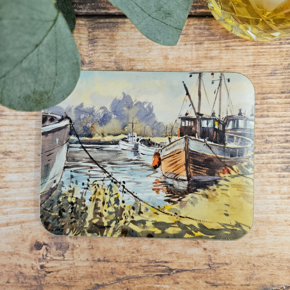'Anchored in the Sunlight' Melamine Coaster
