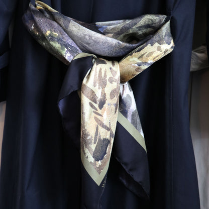 'Autumn-tinged Woodland' Silk Scarf