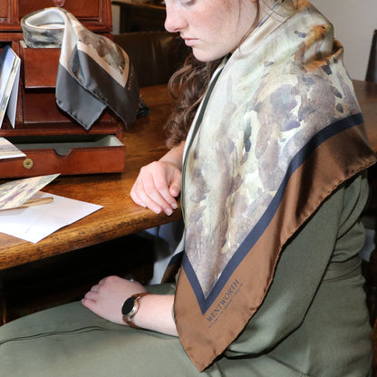 'The Ploughed Field' Silk Scarf