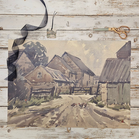 'The Hens' Welcome' Gift Wrap & Tag