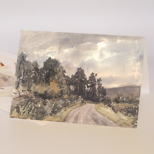 'The Turn in the Road' Fine Art Greetings Card