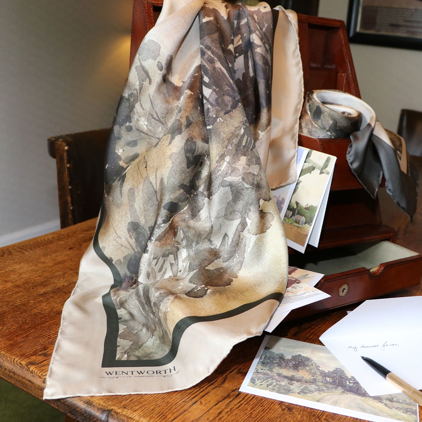 'The Turn in the Road' Silk Scarf