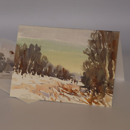 'A Bracing Afternoon' Fine Art Greetings Card