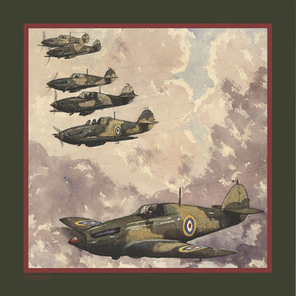 ''Treble One' Over Northolt' Silk Scarf