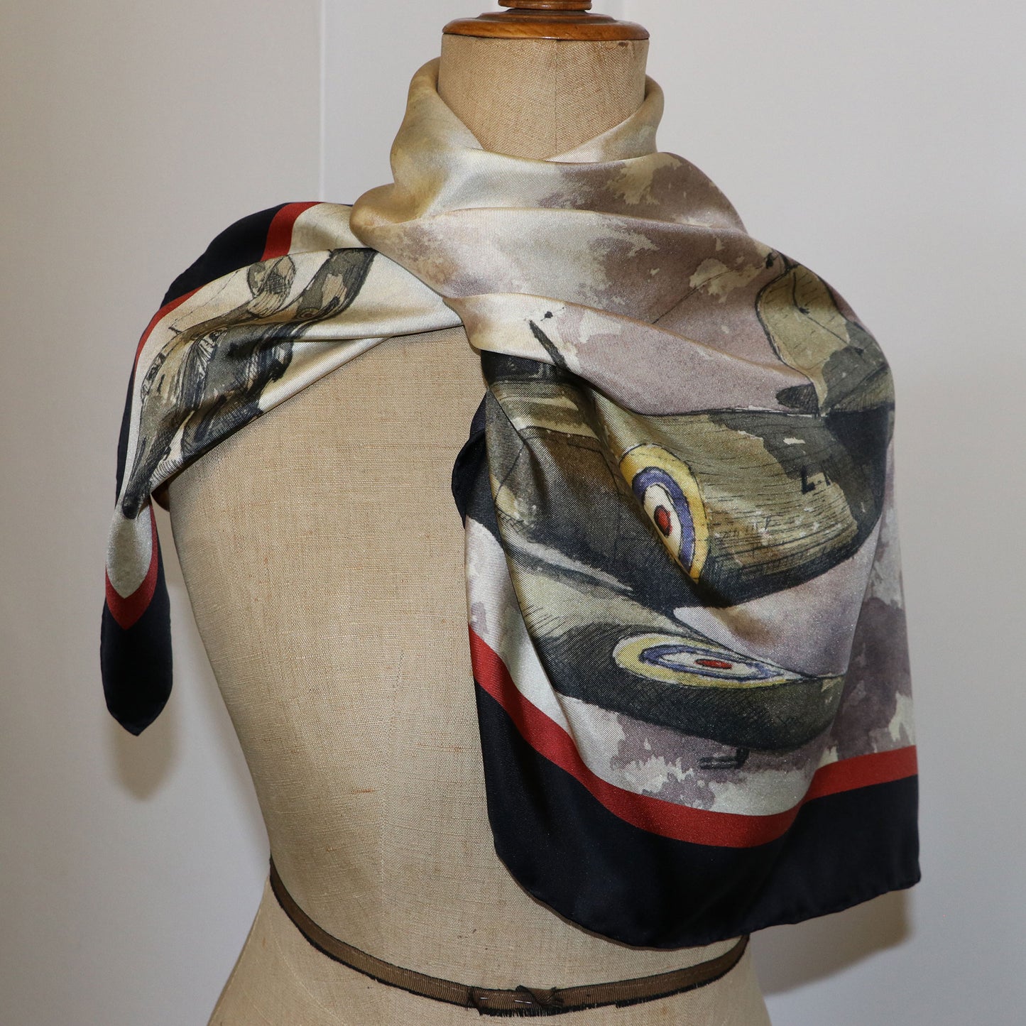 ''Treble One' Over Northolt' Silk Scarf