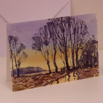 'Leafless Reflections' Fine Art Greetings Card