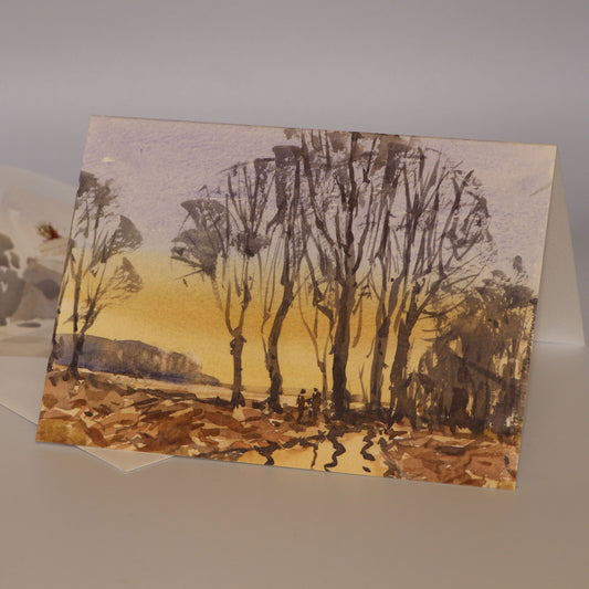 'Leafless Reflections' Fine Art Greetings Card