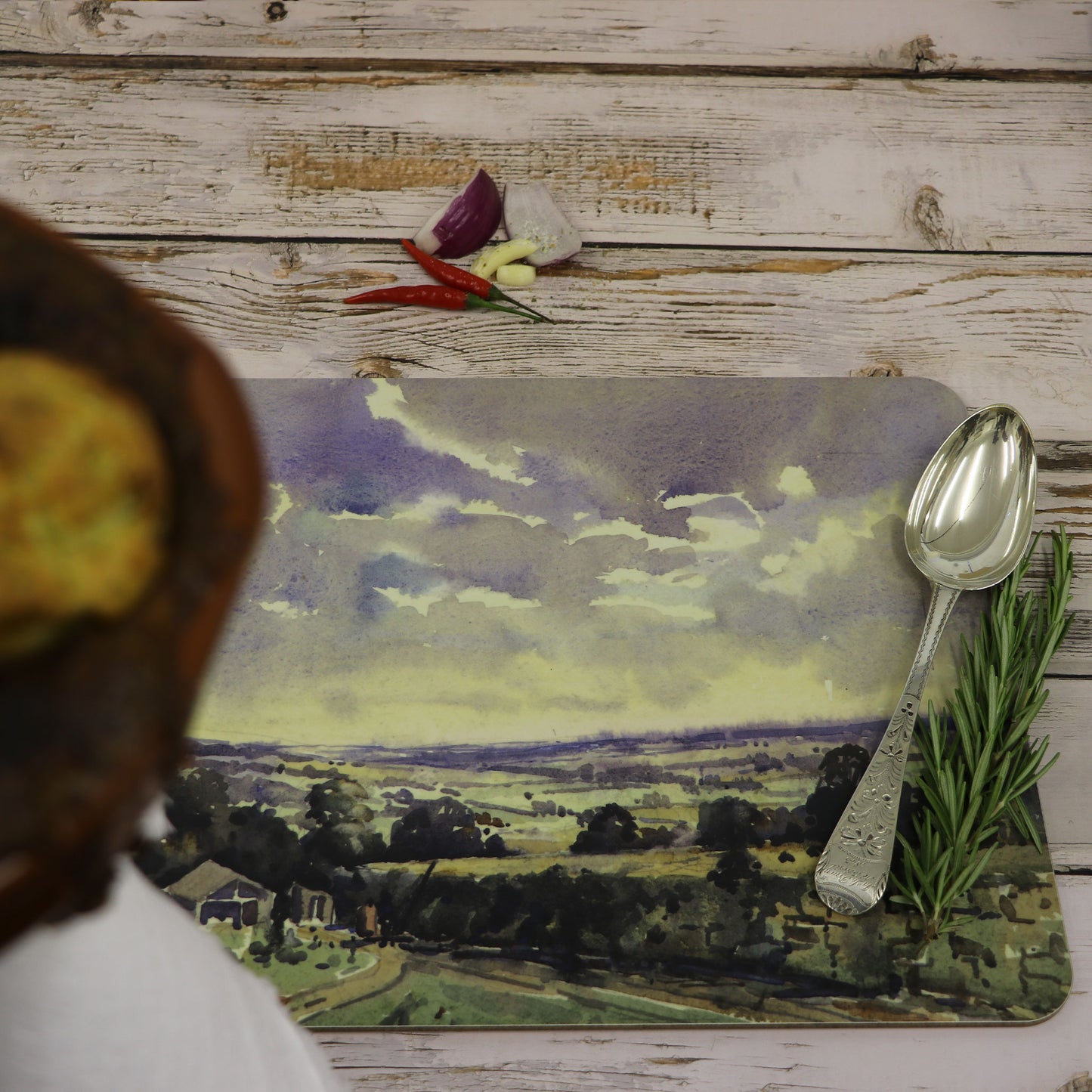 'The Sunlit Hills' Melamine Tablemat