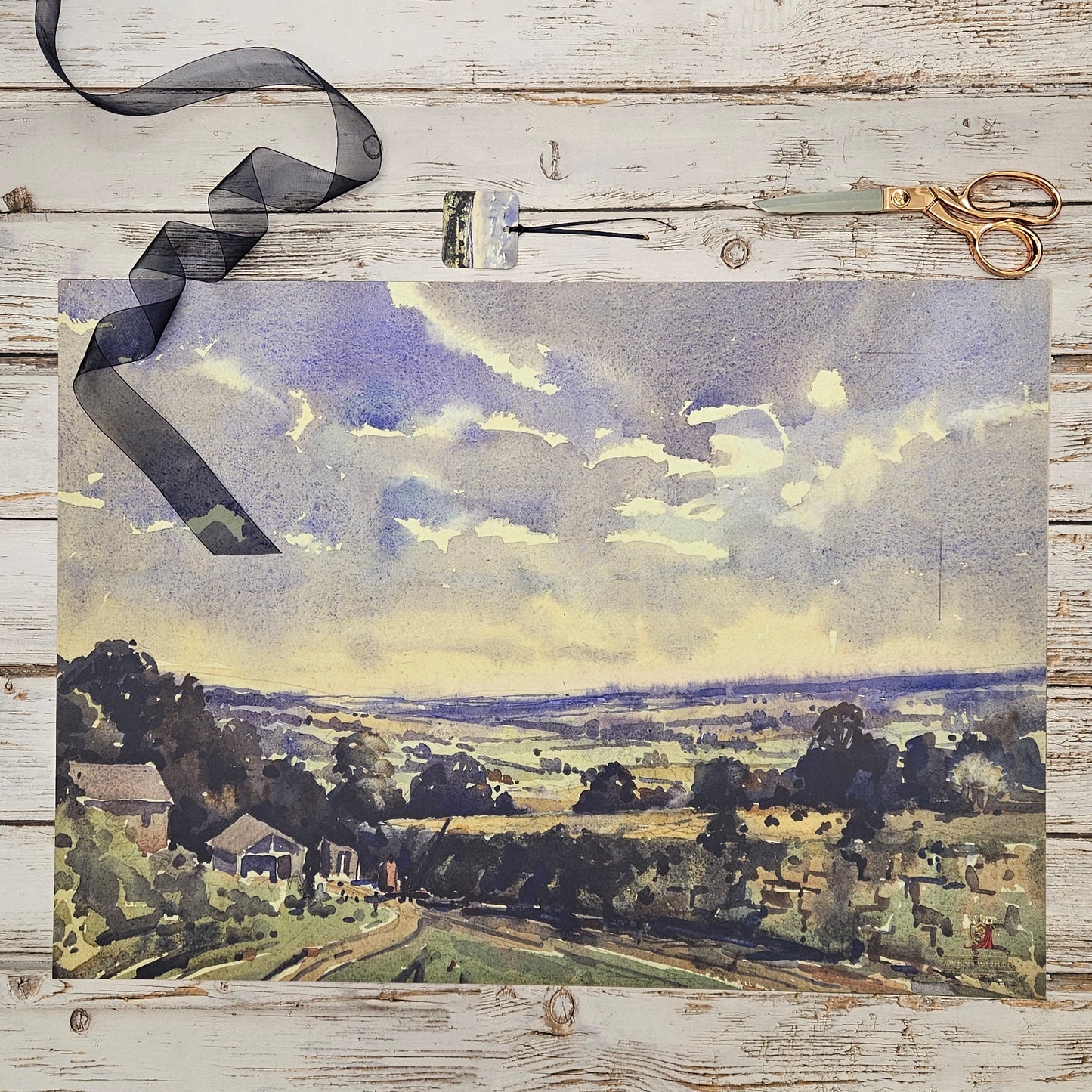 'The Sunlit Hills' Gift Wrap & Tag