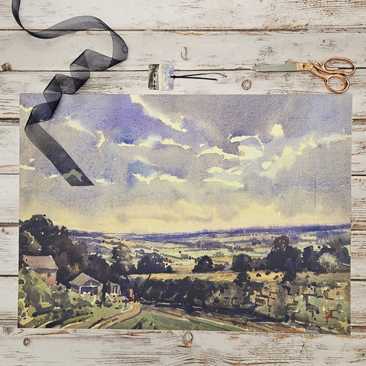 'The Sunlit Hills' Gift Wrap & Tag