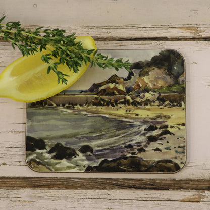 'Quayside in the Bay' Melamine Coaster