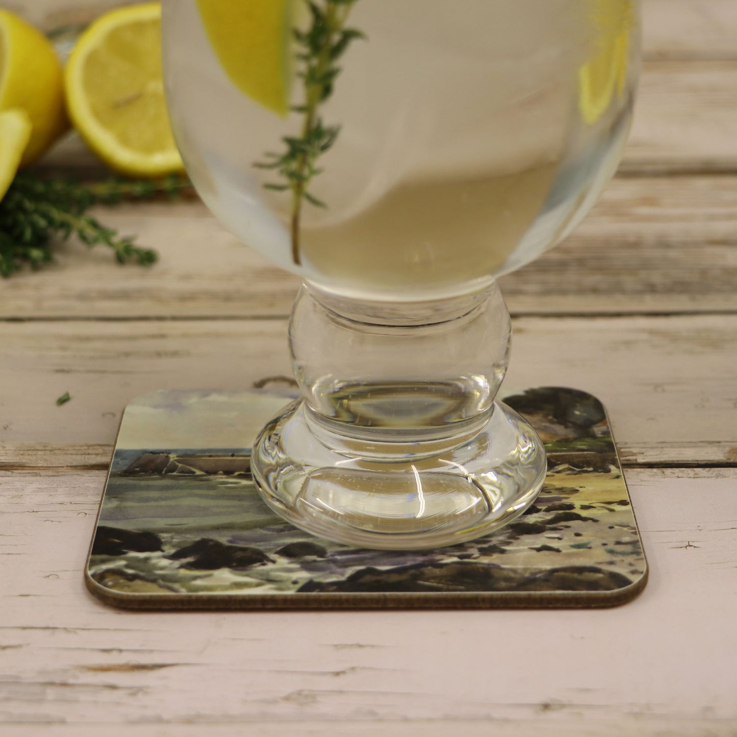 'Quayside in the Bay' Melamine Coaster