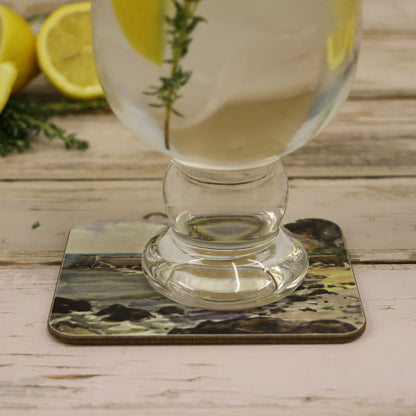'Quayside in the Bay' Melamine Coaster