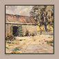 'Through the Farmyard' Silk Scarf; Almond & Hunter, 650x650mm