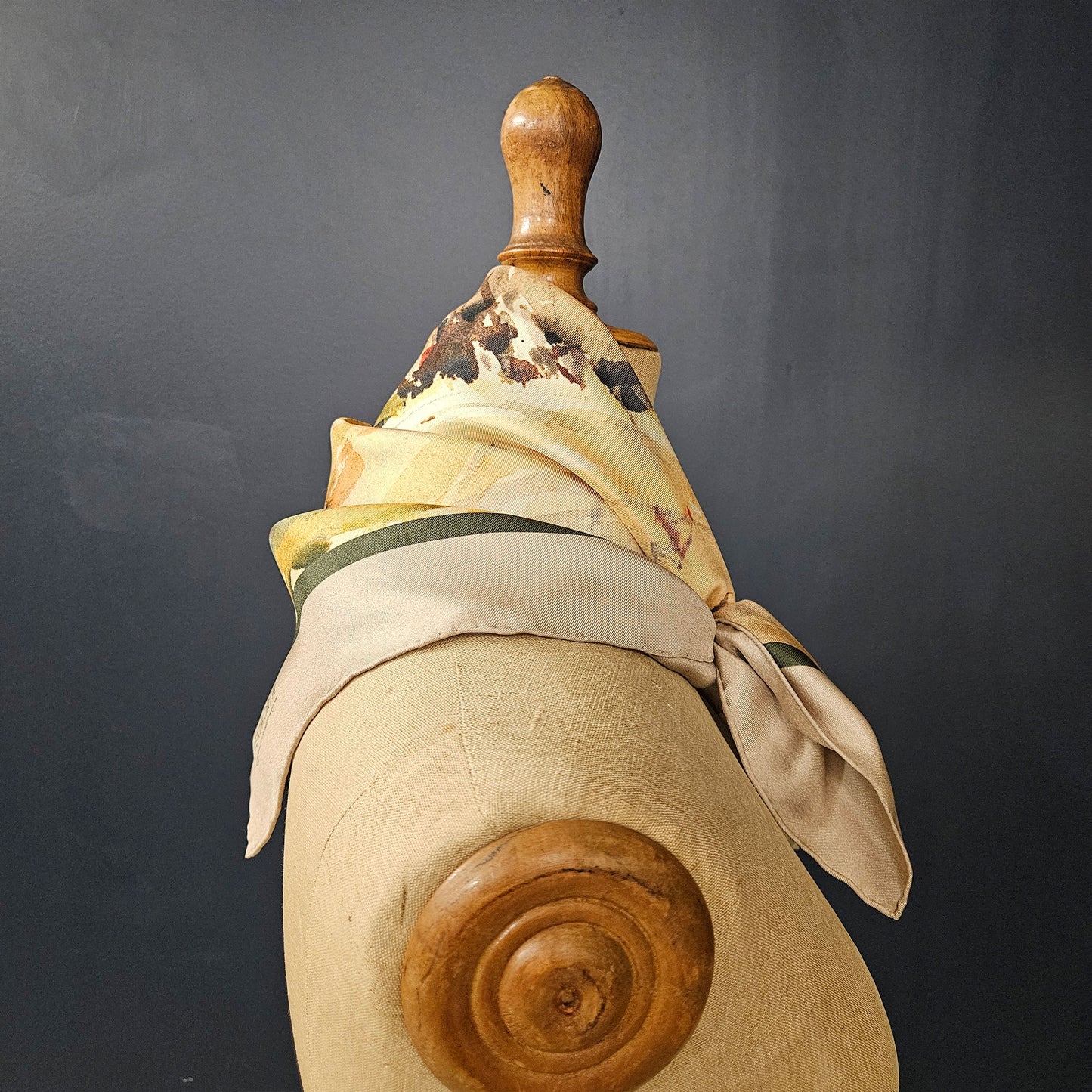 'Through the Farmyard' Silk Scarf; Almond & Hunter, 650x650mm