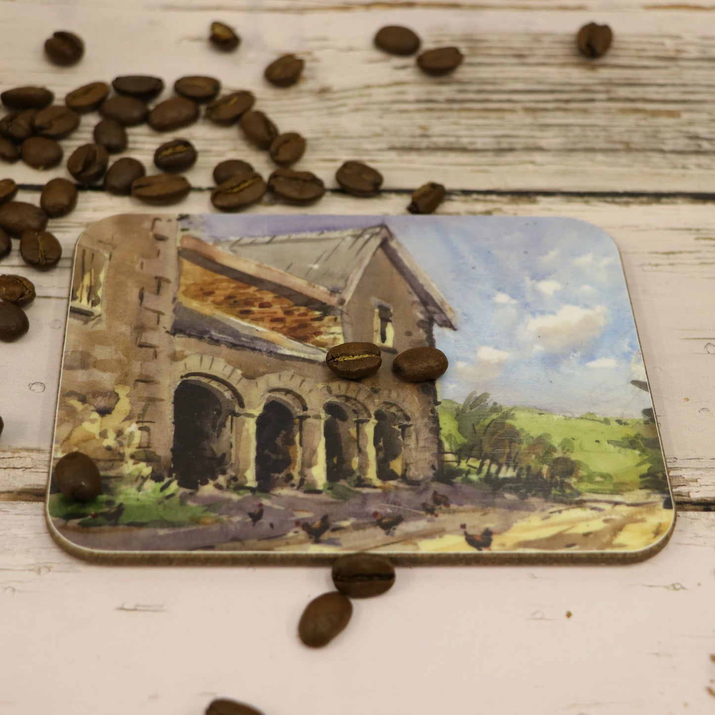 'The Run of the Farm' Melamine Coaster