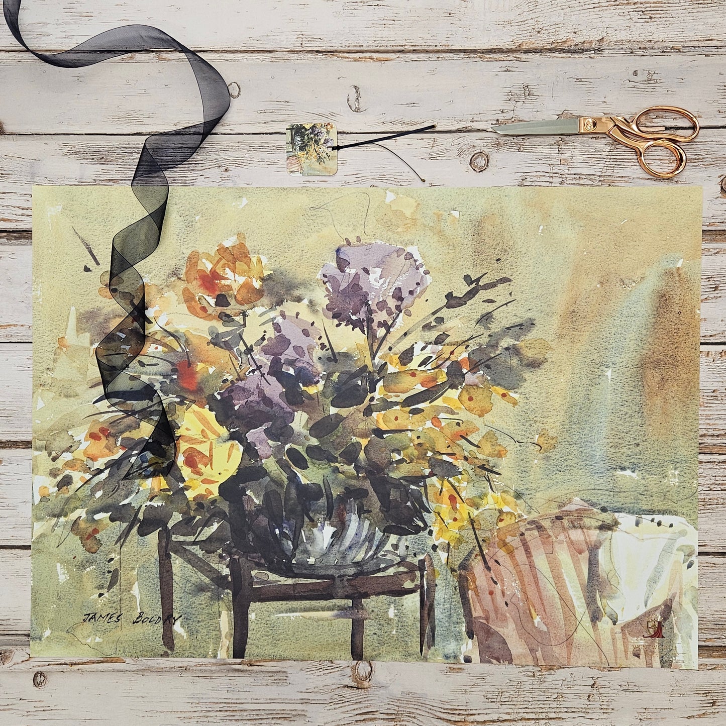 'Blooms from the Garden' Gift Wrap & Tag