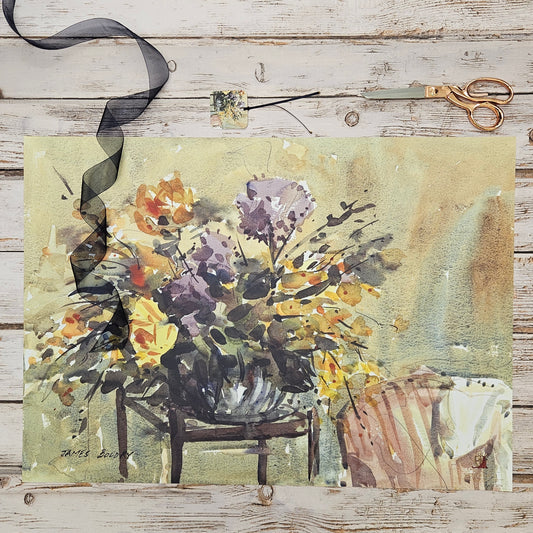 'Blooms from the Garden' Gift Wrap & Tag