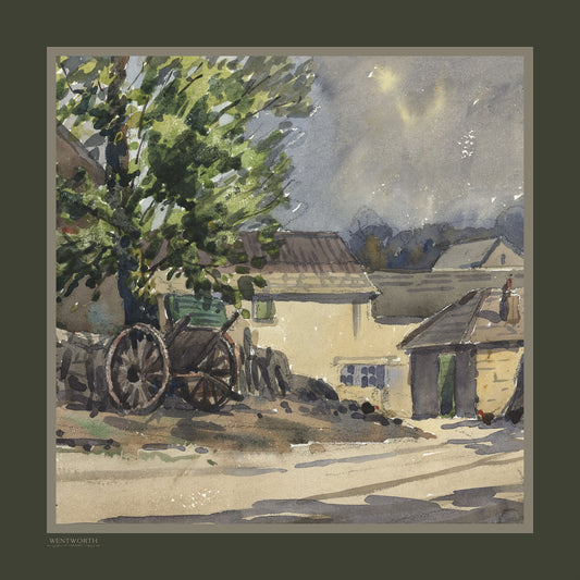 'A Quiescent Evening' Silk Scarf: Hunter & Misty Fell