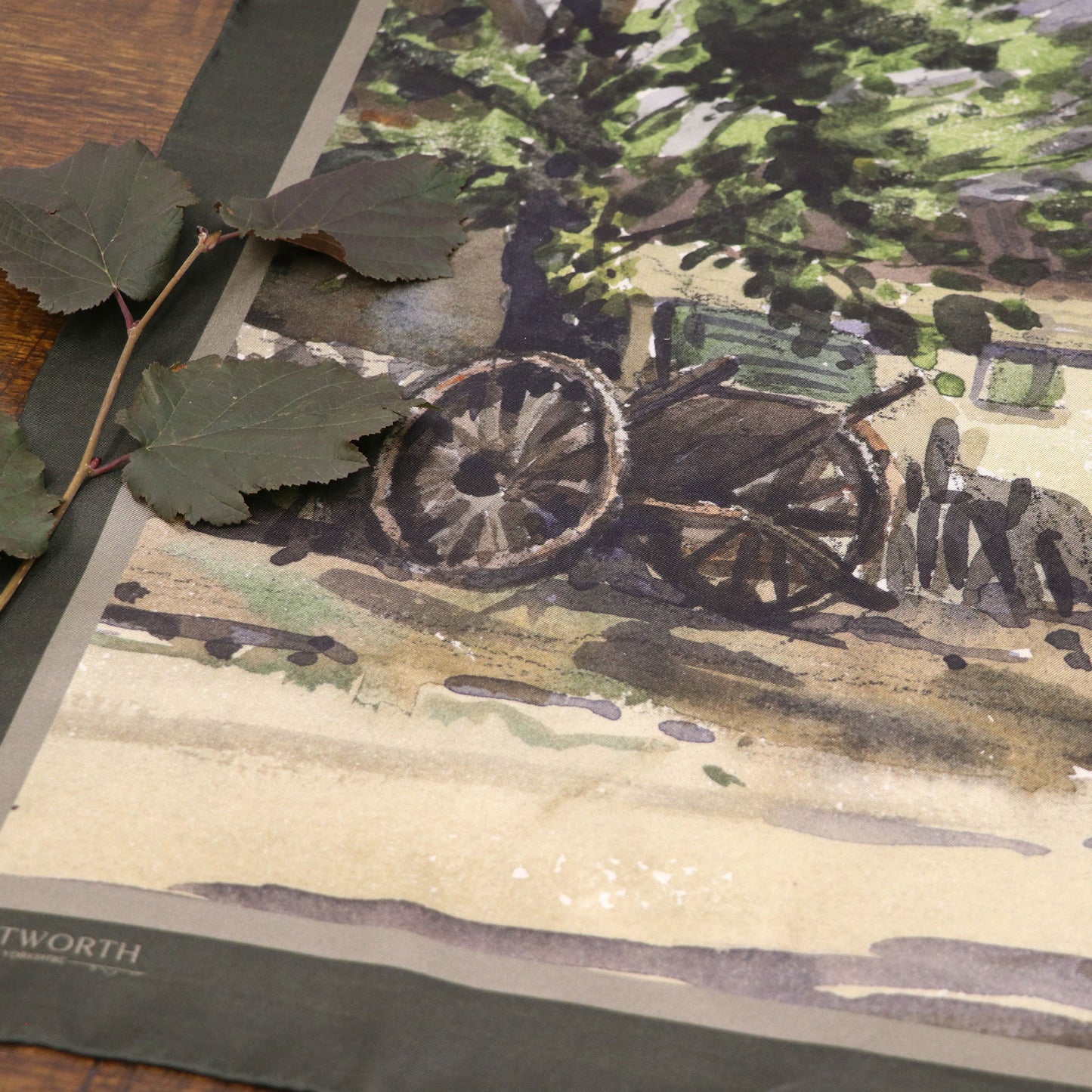 'A Quiescent Evening' Silk Scarf: Hunter & Misty Fell