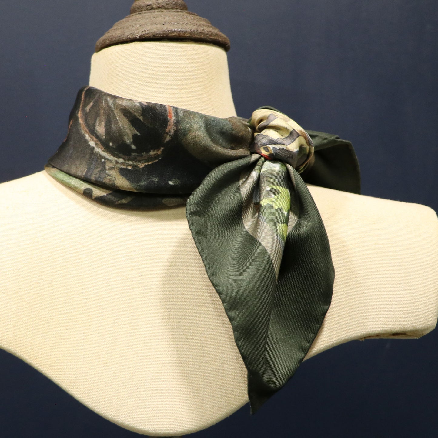 'A Quiescent Evening' Silk Scarf: Hunter & Misty Fell