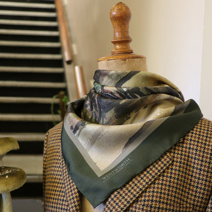 'A Quiescent Evening' Silk Scarf: Hunter & Misty Fell