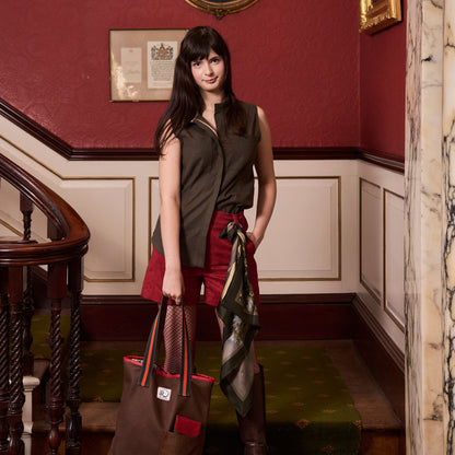 'A Quiescent Evening' Silk Scarf: Hunter & Misty Fell