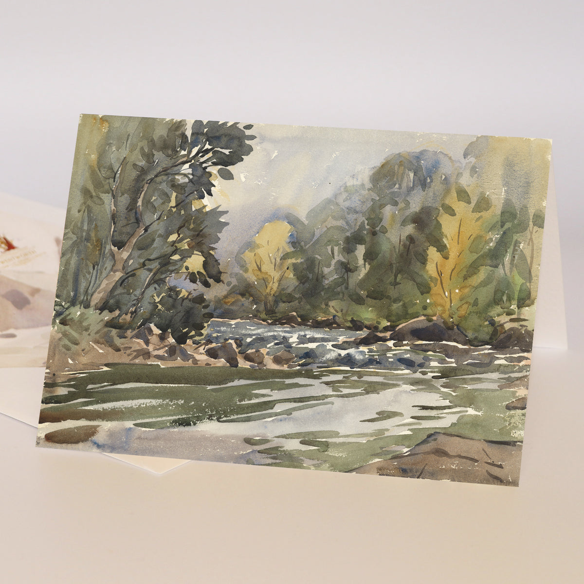 'Where the Salmon Leap' Fine Art Greetings Card