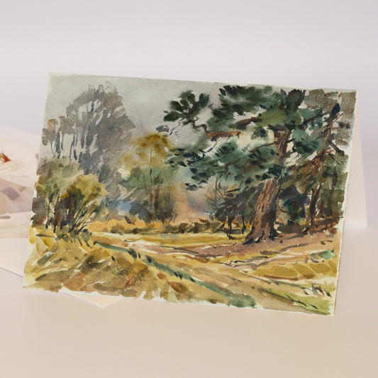 'The Woodland Way' Fine Art Greetings Card